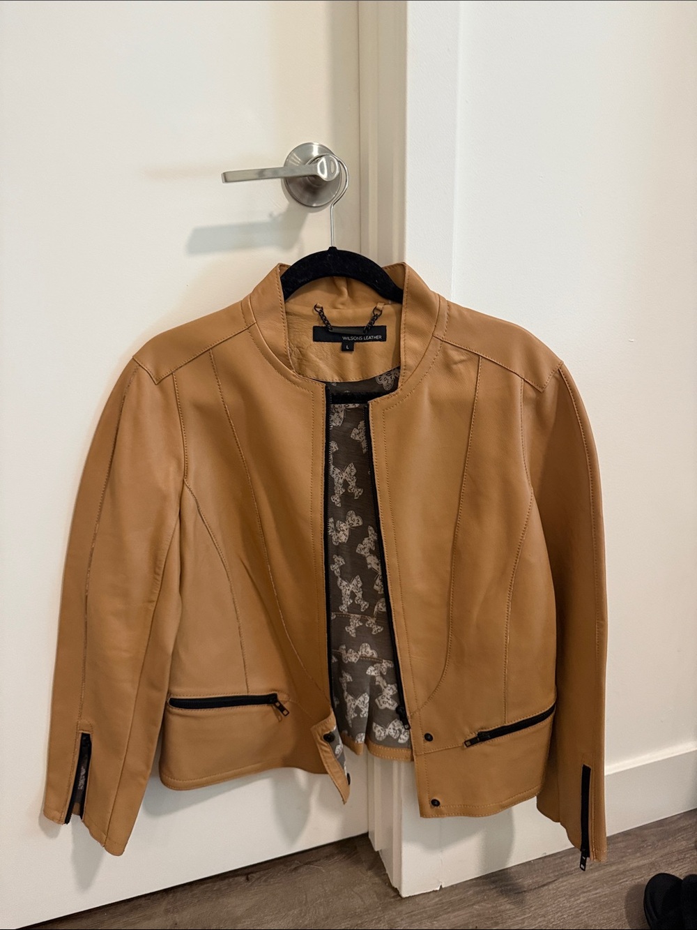 Wilson’s Leather Tan Bomber Jacket